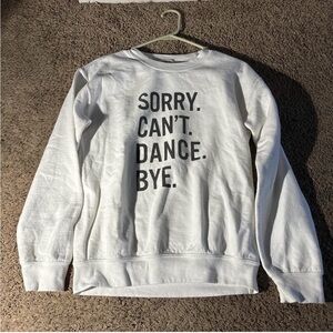 Gildan White Graphic Women's Sweater